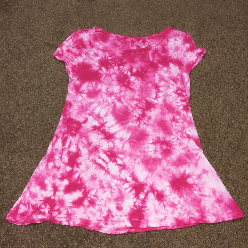 Justice short sleeve tie dye style size 12 Girls EUC